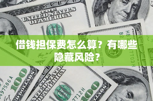 武汉借钱担保费怎么算？有哪些隐藏风险？
