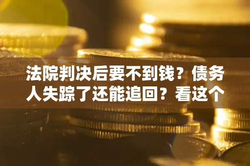 武汉法院判决后要不到钱？债务人失踪了还能追回？看这个方法！