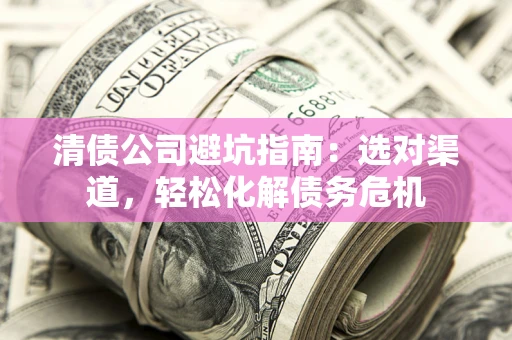 武汉清债公司避坑指南：选对渠道，轻松化解债务危机