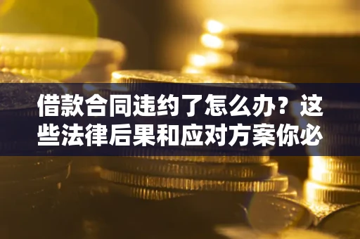 武汉借款合同违约了怎么办？这些法律后果和应对方案你必须知道