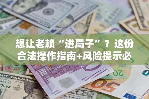 武汉想让老赖“进局子”？这份合法操作指南+风险提示必须看！