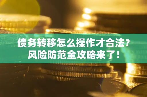 武汉债务转移怎么操作才合法？风险防范全攻略来了！