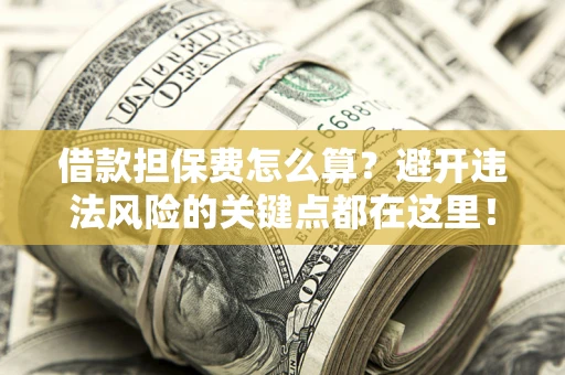 武汉借款担保费怎么算？避开违法风险的关键点都在这里！