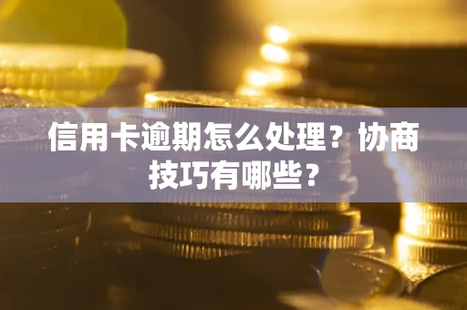 武汉信用卡逾期怎么处理？协商技巧有哪些？