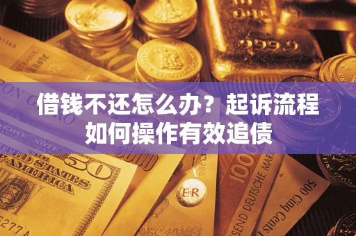 武汉借钱不还怎么办？起诉流程如何操作有效追债