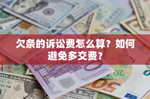 武汉欠条的诉讼费怎么算？如何避免多交费？