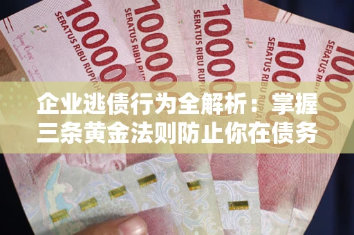 武汉企业逃债行为全解析：掌握三条黄金法则防止你在债务乱局中“踩雷”