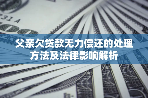 武汉父亲欠贷款无力偿还的处理方法及法律影响解析