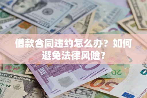 武汉借款合同违约怎么办？如何避免法律风险？