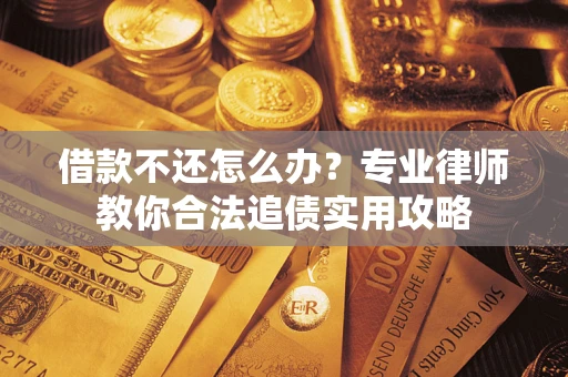 武汉借款不还怎么办？专业律师教你合法追债实用攻略