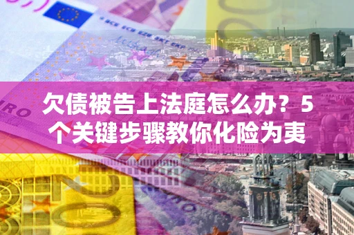 武汉欠债被告上法庭怎么办？5个关键步骤教你化险为夷