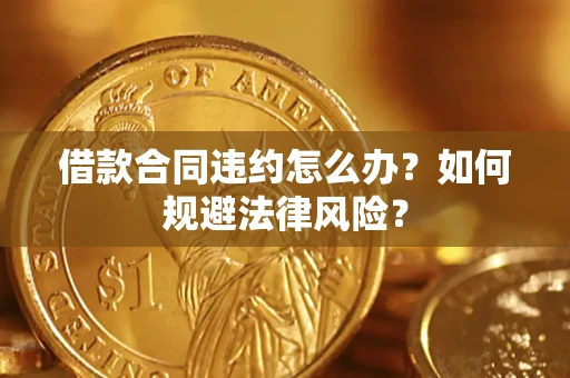武汉借款合同违约怎么办？如何规避法律风险？